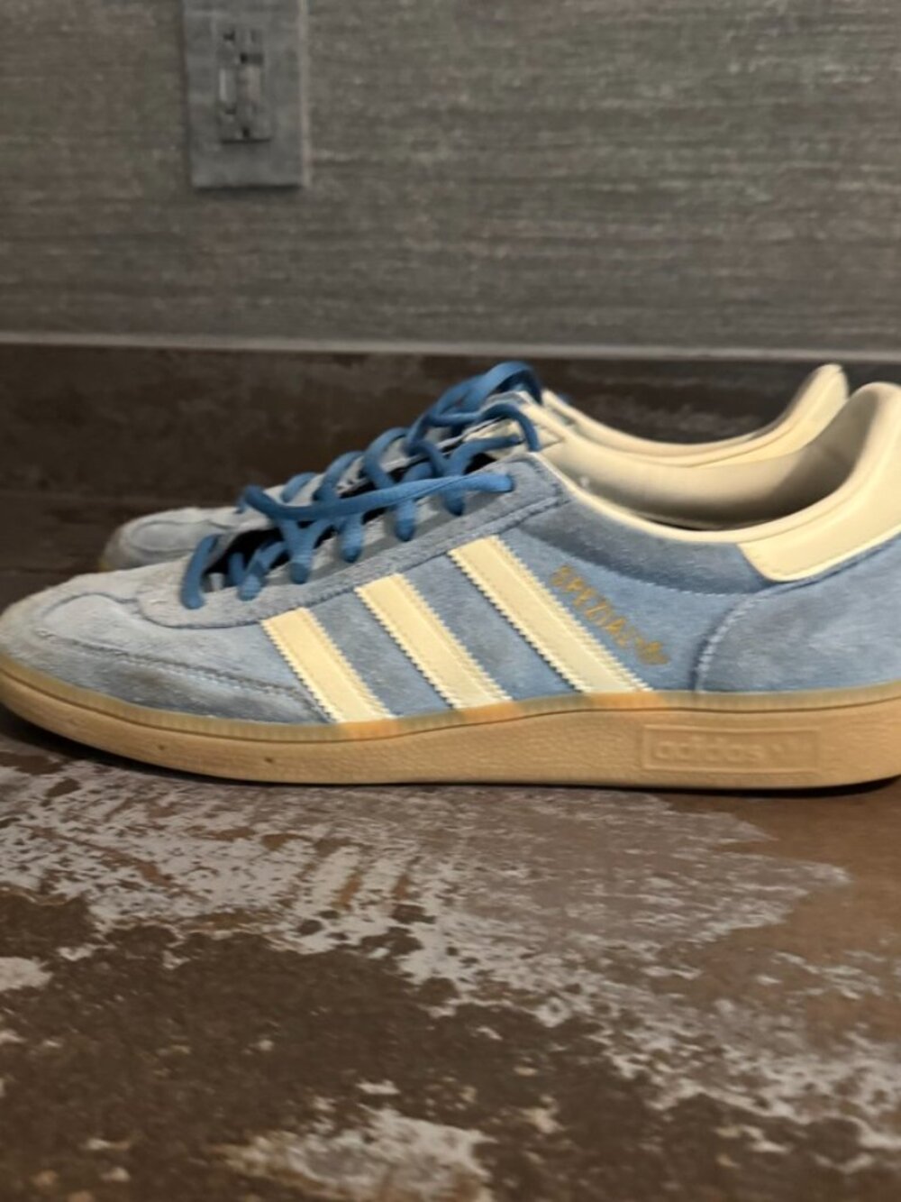 Adidas Handball Spezial Shoes Blue and White Size Men's 11.5 Used - Picture 3 of 3